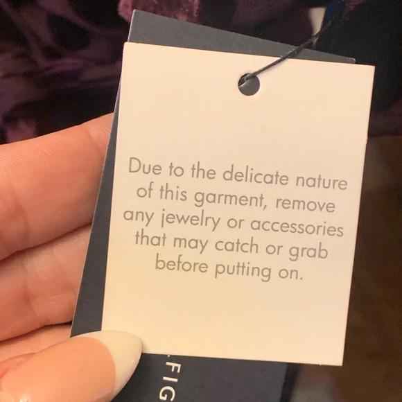 Tommy Hilfiger Purple Velvet Polka Dot Faux Wrap dress NWT 2 - Picture 5 of 6